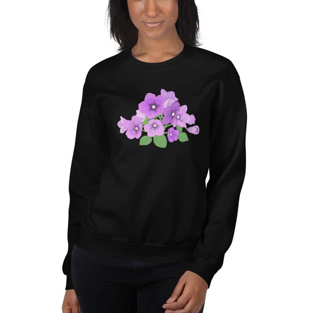 Purple Rose Sweatshirt