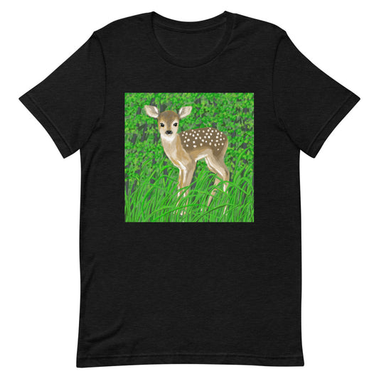 Baby Deer in Forest T Shirt