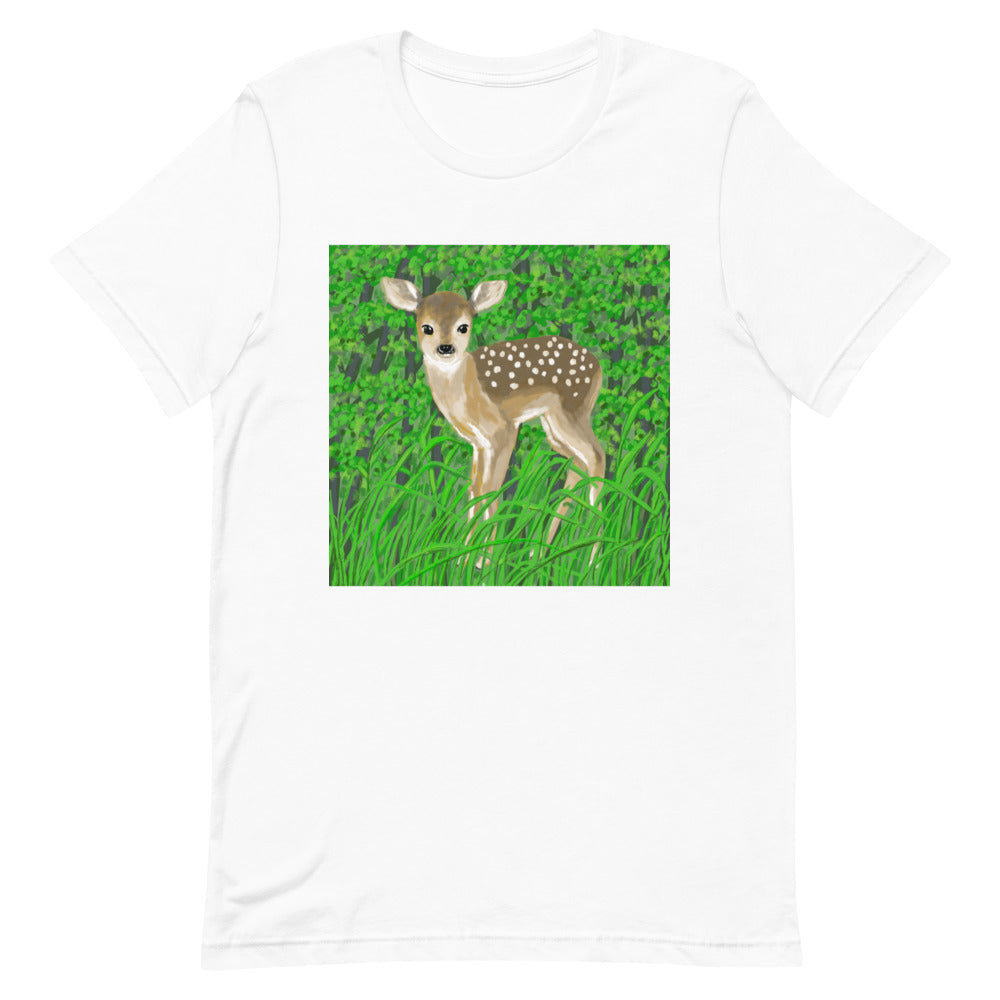 Baby Deer in Forest T Shirt